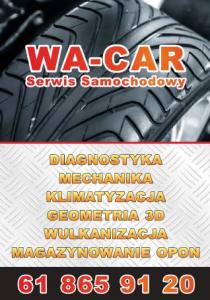 Logo firmy WA-CAR Serwis Samochodowy