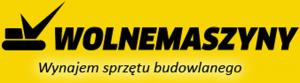 Logo firmy Wolne maszyny – wynajem maszyn budowlanych.