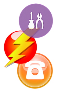 Logo firmy Elektryk Poznań, Pogotowie elektryczne 24h