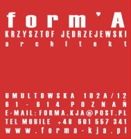 Logo firmy form  A Krzysztof Jędrzejewski Architekt