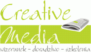 Logo firmy CreativeMedia wizerunek – doradztwo – szkolenia