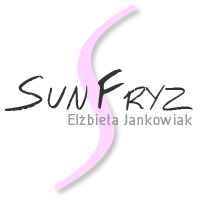 Logo firmy Sun-Fryz – solarium, fryzjer-stylista, kosmetyka