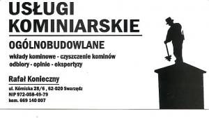 Logo firmy Usługi Kominiarskie- Ogólnobudowlane Rafał Konieczny