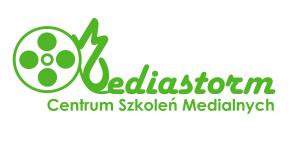 Logo firmy Mediastorm – Centrum Szkoleń Medialnych