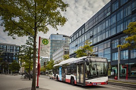 Solaris Urbino na ulicach Hamburga