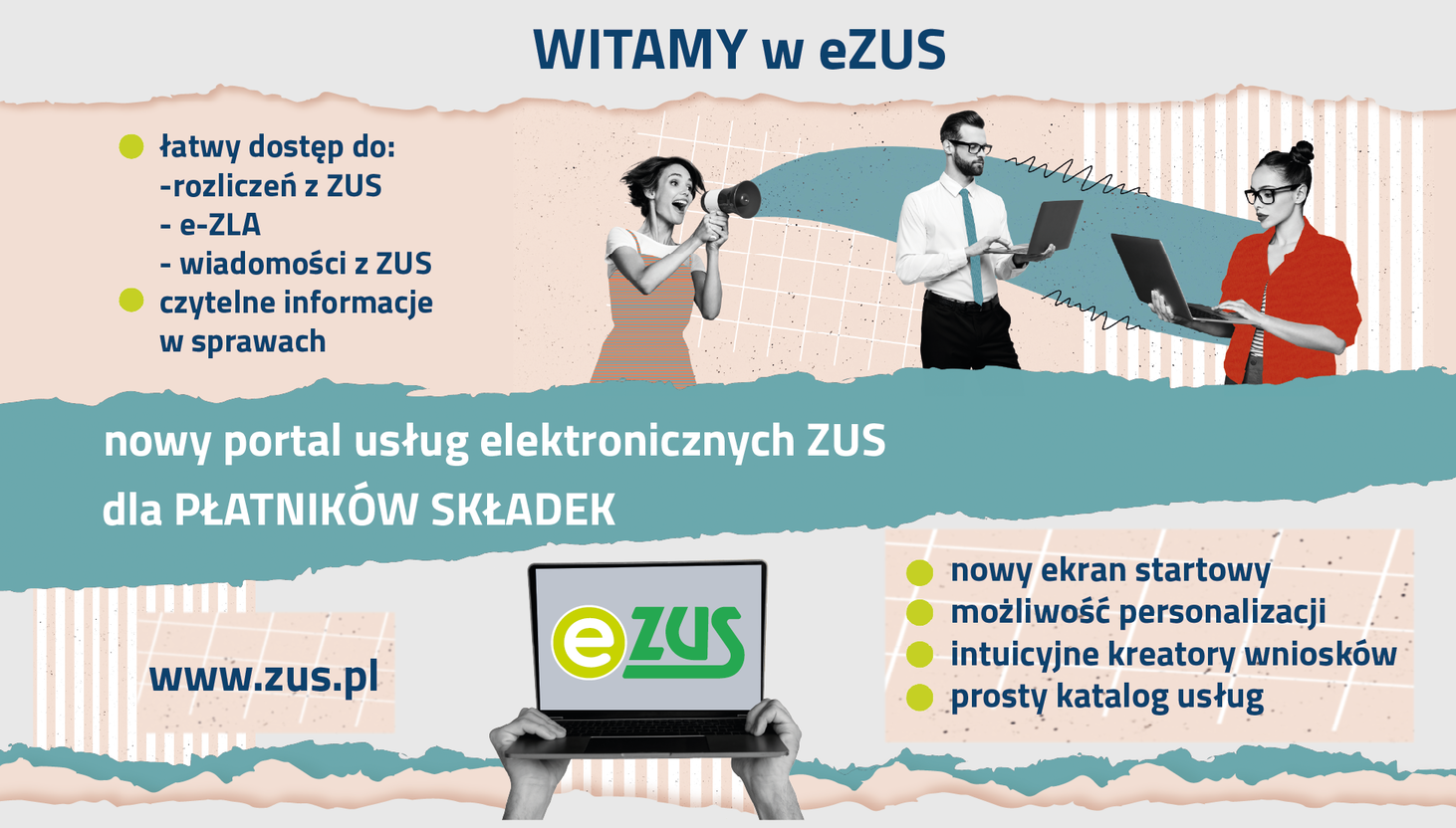 Plakat WITAMY W eZUS